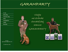 Tablet Screenshot of garamparty.vizsla.sk